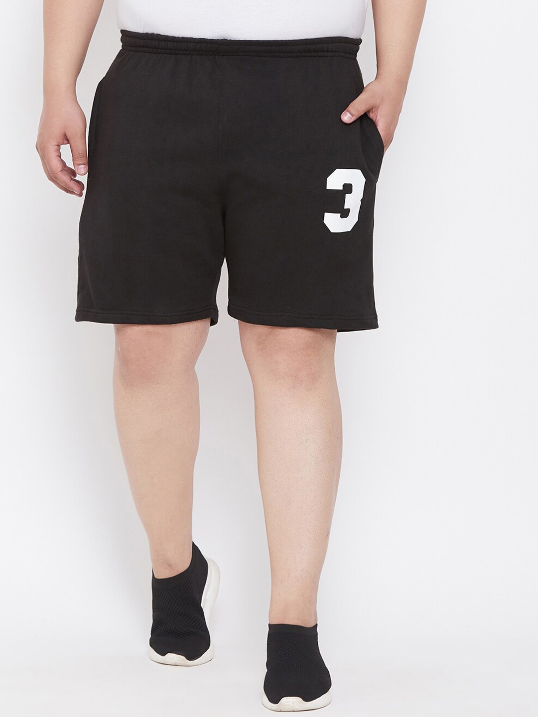 

bigbanana Men Black Solid Regular Fit Shorts