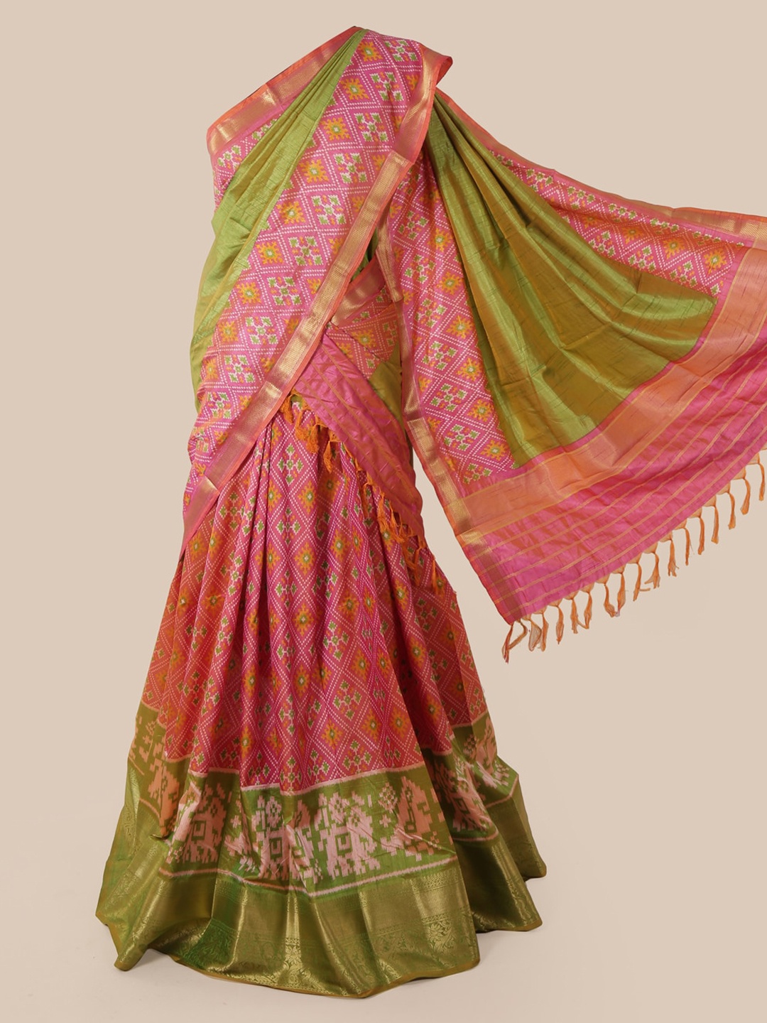 

Pothys Multicoloured Woven Design Art Silk Saree, Multi