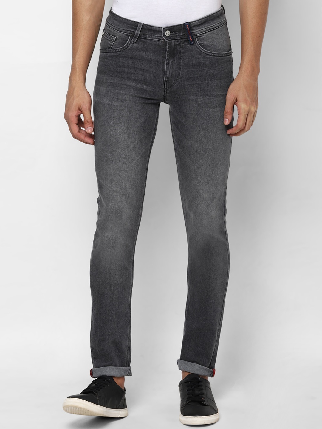 

Allen Solly Men Grey Skinny Fit Mid-Rise Clean Look Jeans