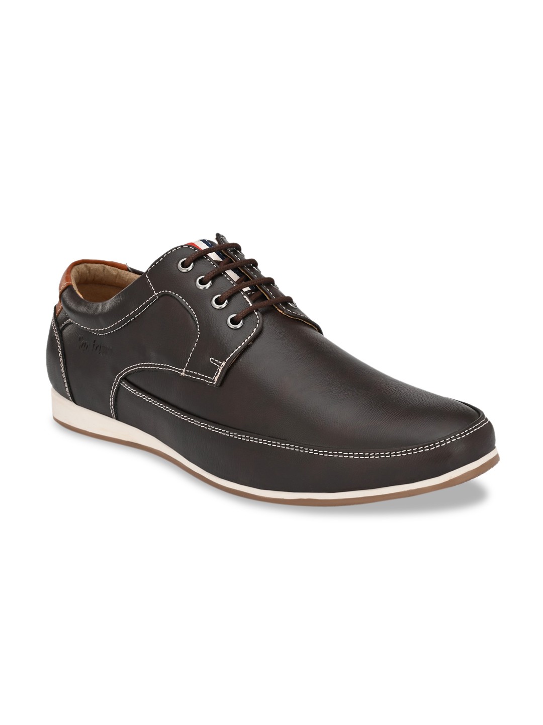 

San Frissco Men Brown Solid Derbys