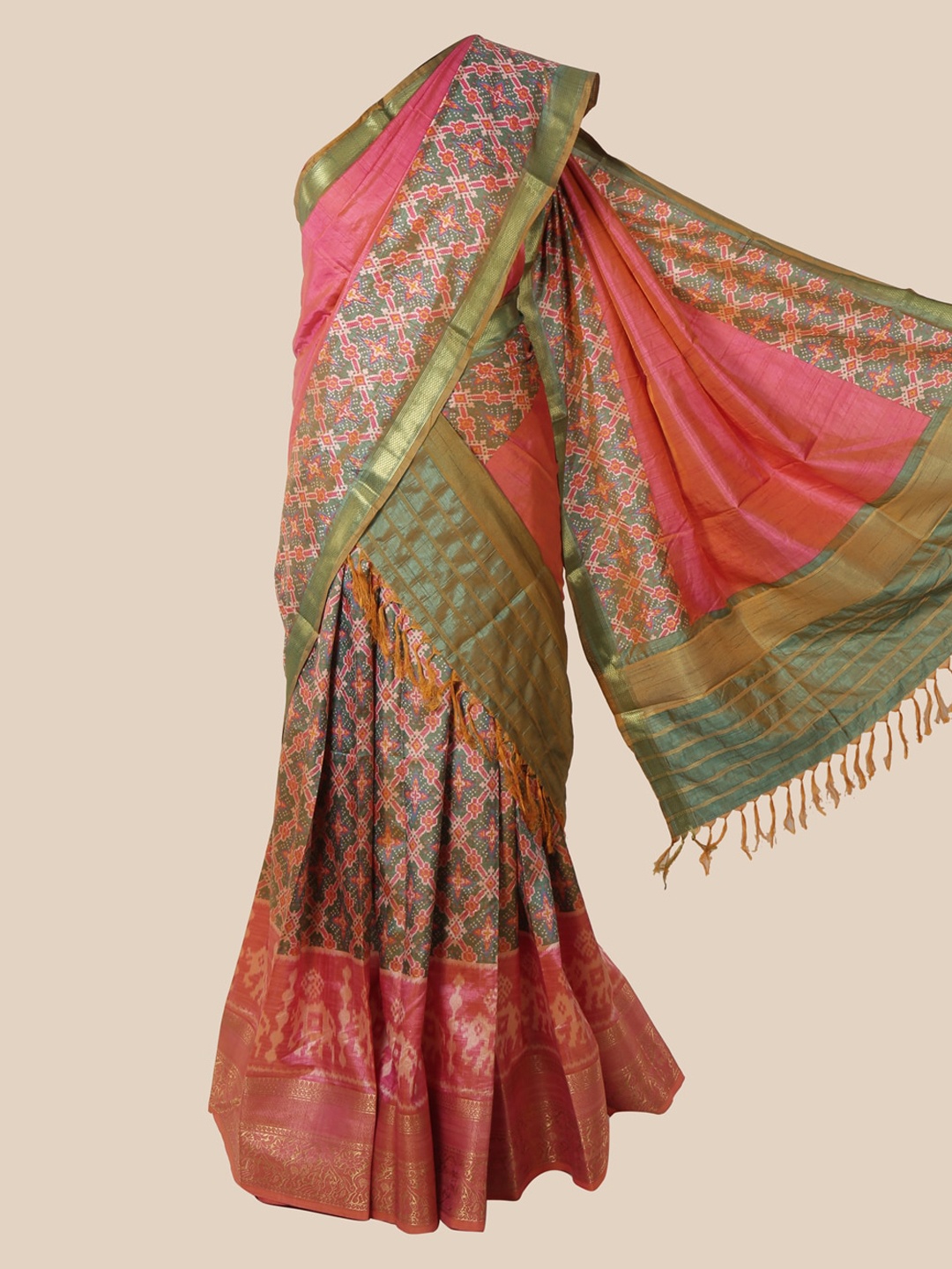 

Pothys Multicoloured Woven Design Art Silk Saree, Multi