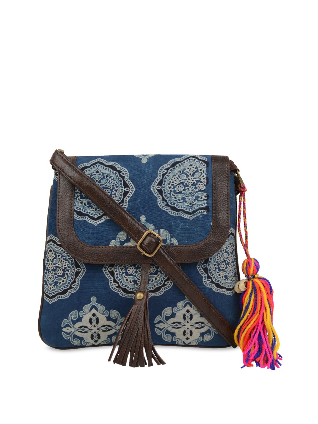 

Vivinkaa Blue Printed Sling Bag