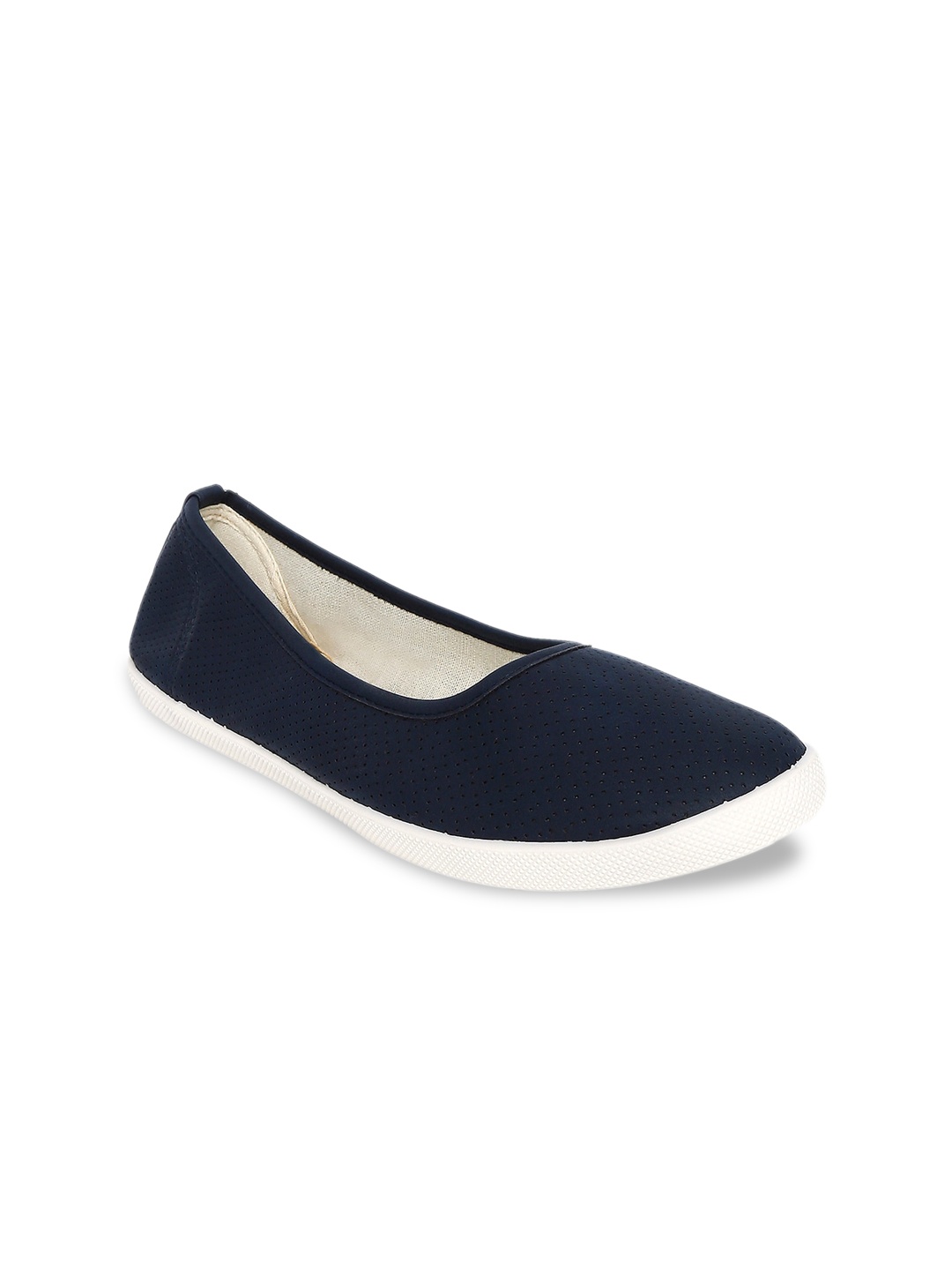 

Forever Glam by Pantaloons Women Navy Blue Printed Mule Sneakers