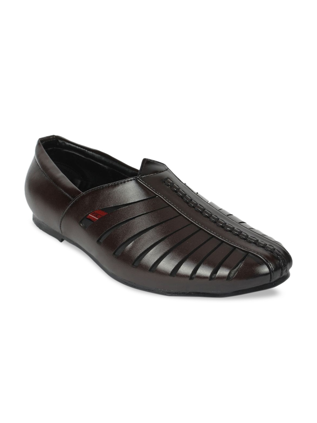 

Fashion Victim Men Brown Textured Slip-On Sneakers