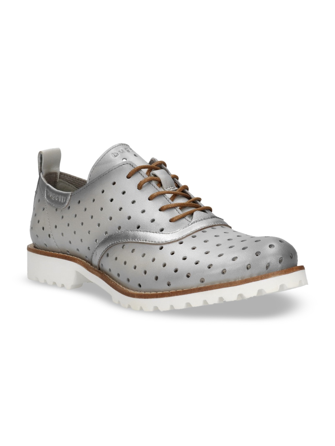 

Bugatti Women White Formal Leather Oxfords