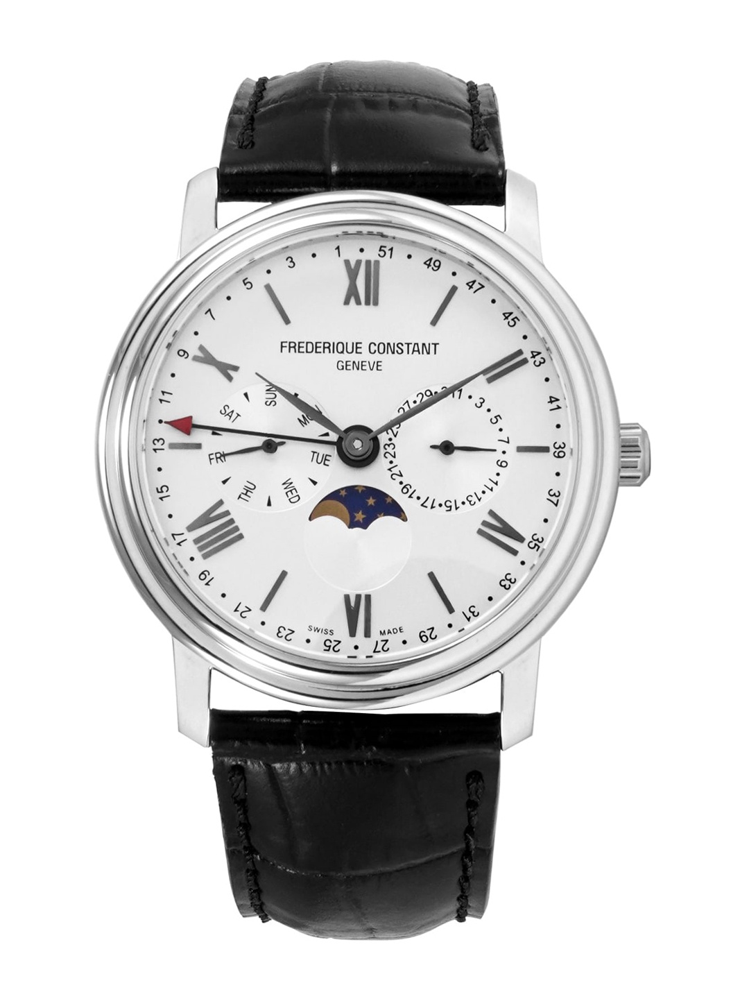

Frederique Constant Men Silver-Toned Analogue Watch FC-270SW4P6