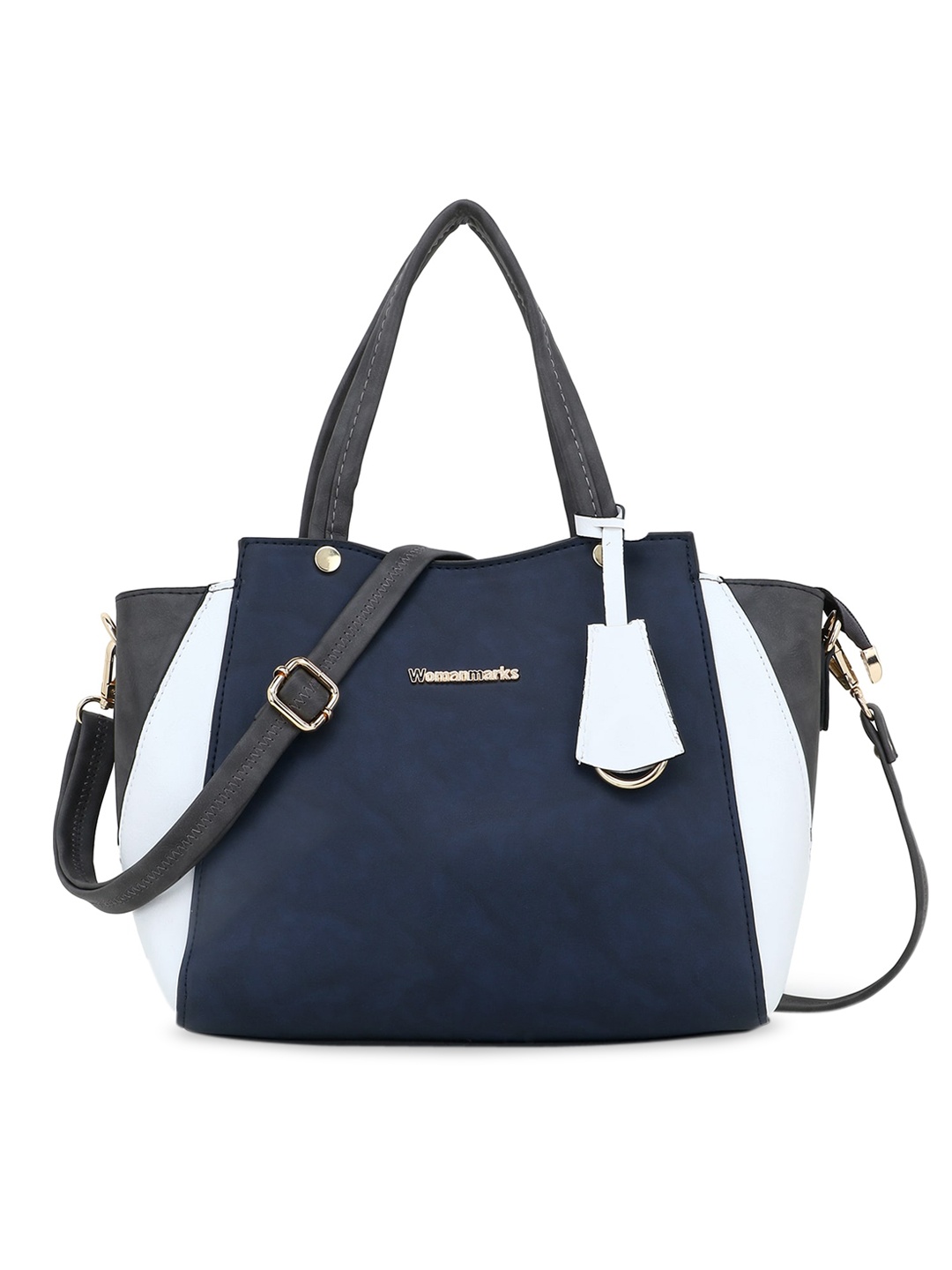 

WOMEN MARKS women Blue Colourblocked Handheld Bag