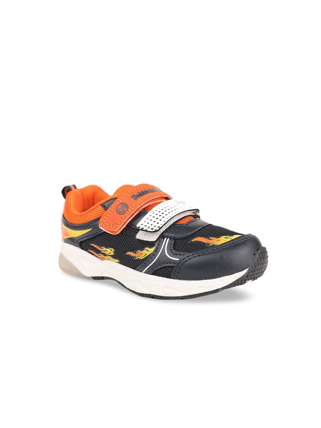 

Bubblegummers Boys Navy Blue 7 Yellow Colourblocked Slip-On Sneakers