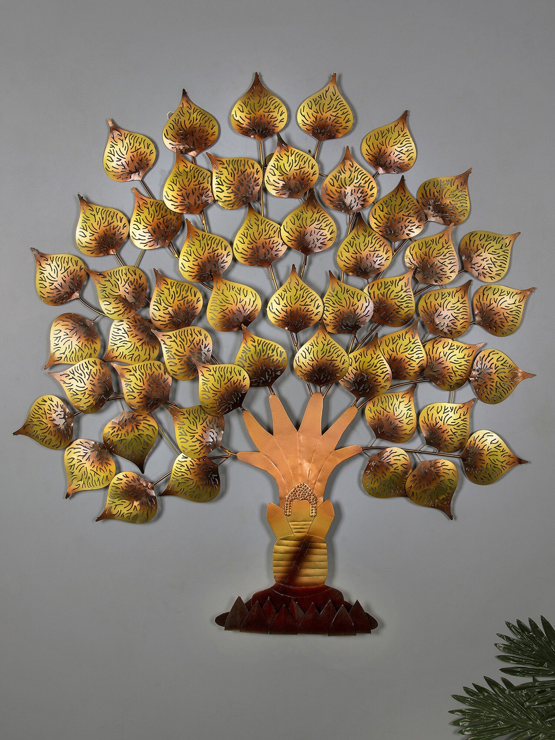 

Homesake Gold Toned & Brown Tree of Life Metal Wall Decor