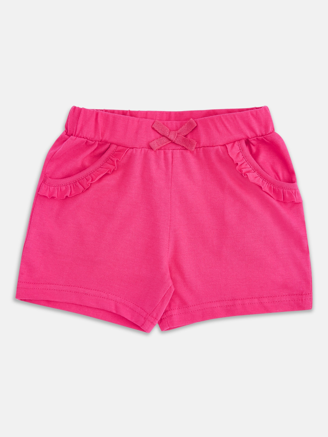 

Pantaloons Baby Unisex Kids Fuchsia Solid Regular Fit Regular Shorts