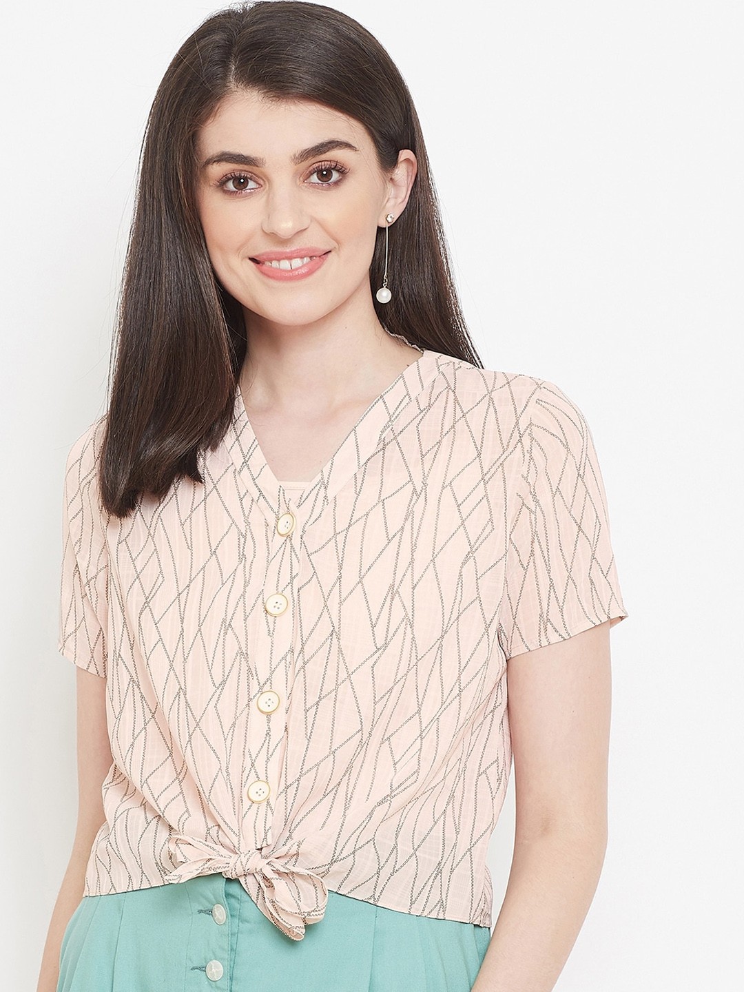 

Madame Nude-Coloured Shirt Style Top