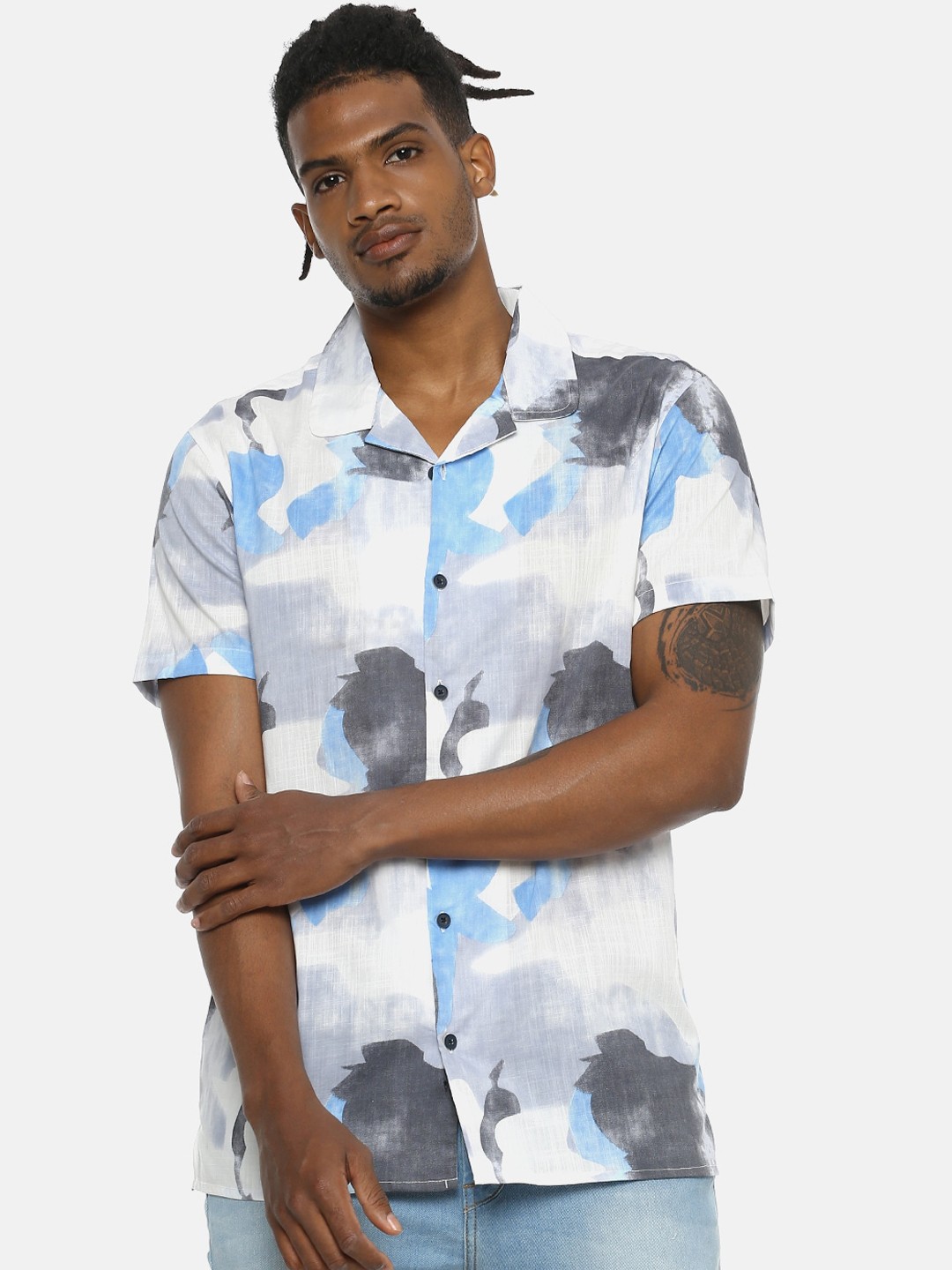 

Campus Sutra Men Multicoloured Regular Fit Printed Casual Shirt, Multi