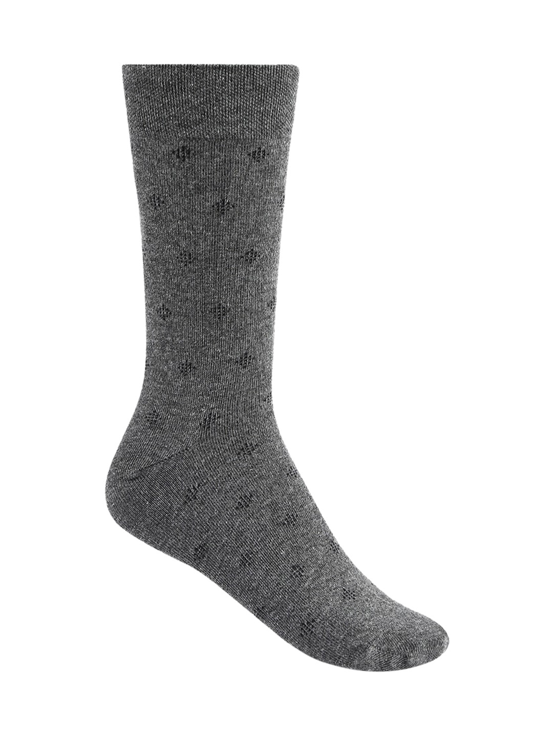 

RICHARD PARKER by Pantaloons Men Grey Melange & Black Patterned Calf-Length Socks