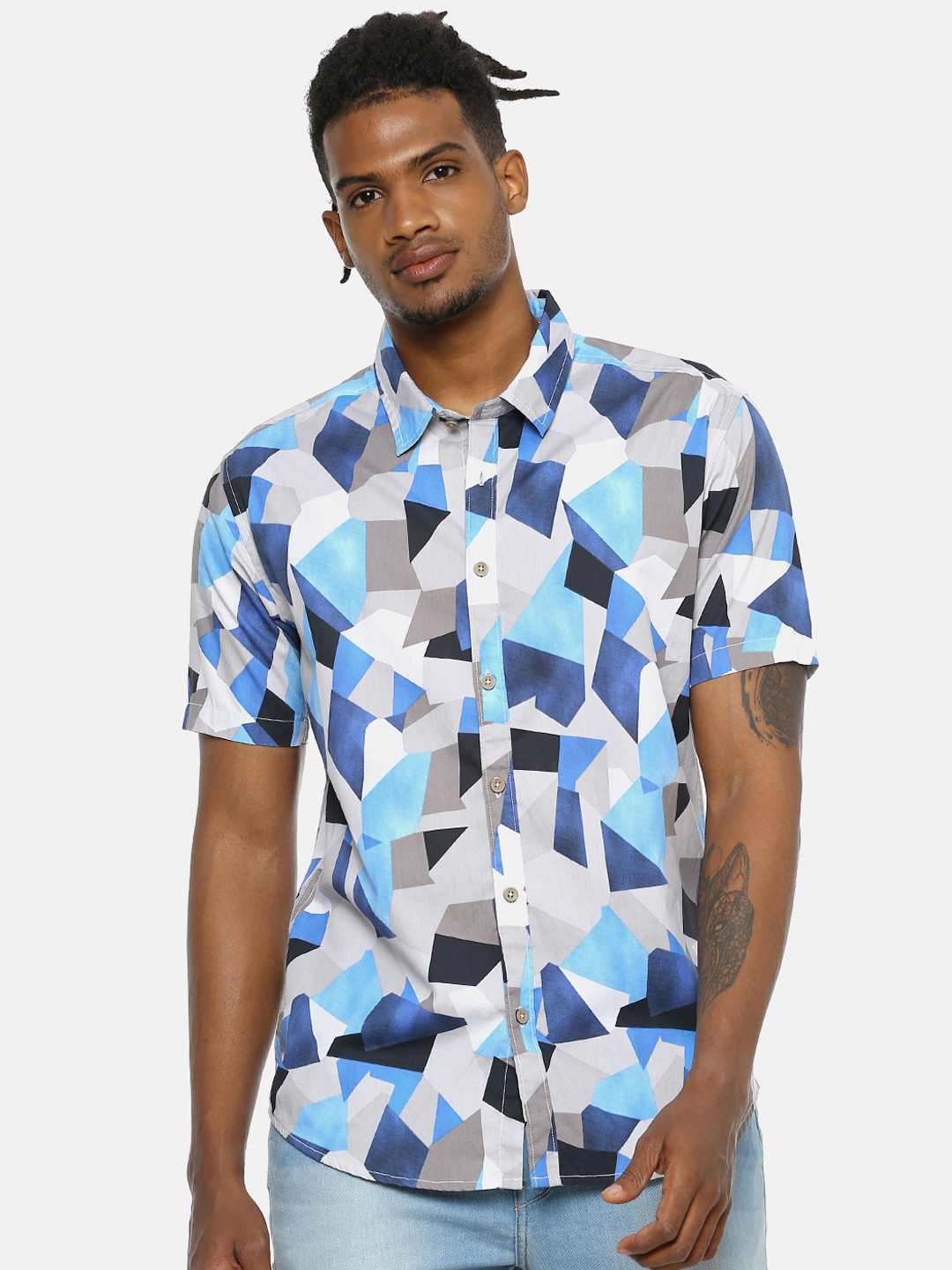

Campus Sutra Men Multicoloured Regular Fit Printed Casual Shirt, Multi