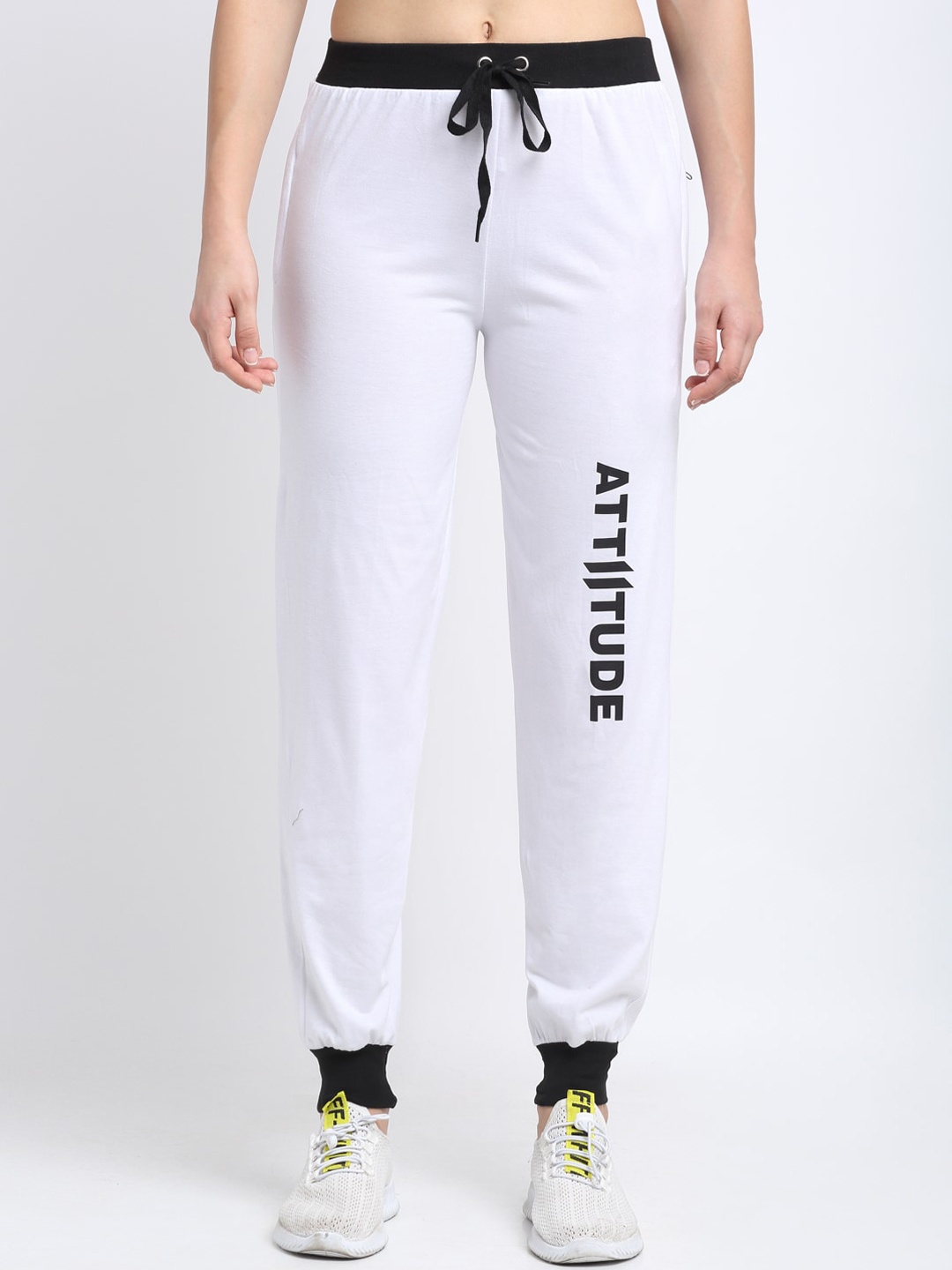 

VIMAL JONNEY Women White Solid Joggers