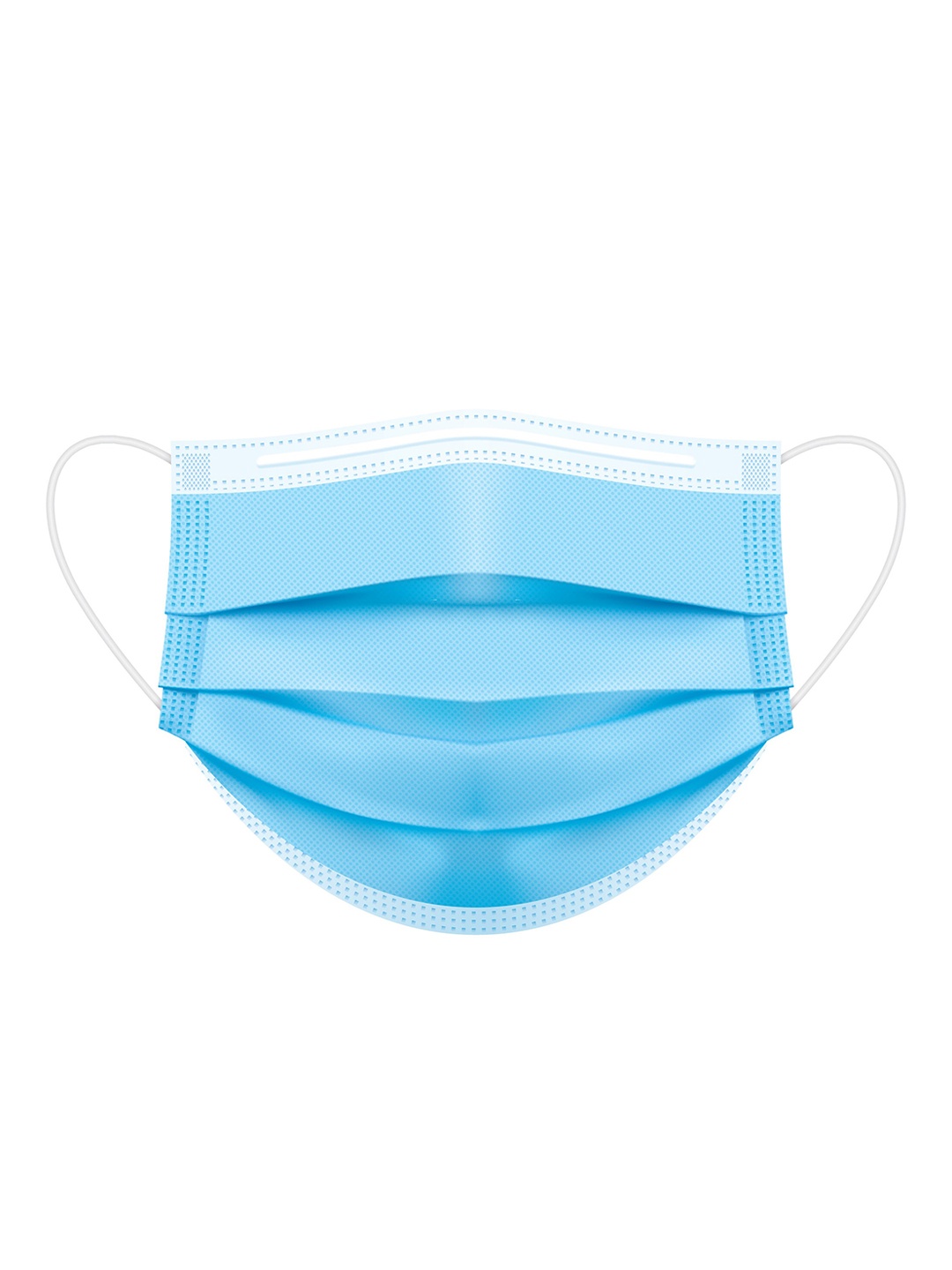 

HAMMER Unisex Pack of 50 Blue Solid 3-Ply Disposable Surgical Masks