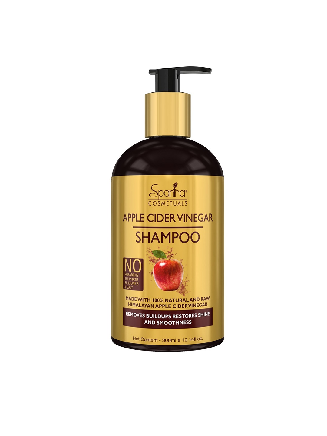 

Spantra Unisex Apple Cider Vinegar Shampoo 300 ml, Gold