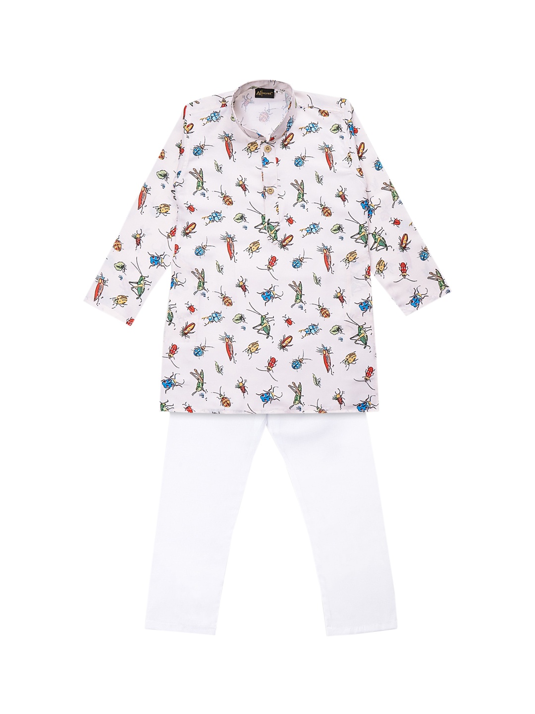 

Aj DEZInES Boys Multicoloured Printed Kurta with Pyjamas, Multi