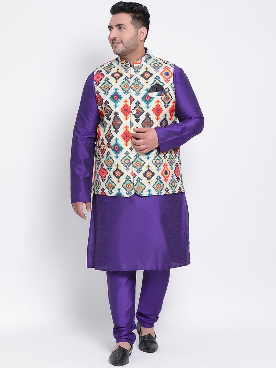 

Hangup Men Multicoloured Kurta Set, Multi