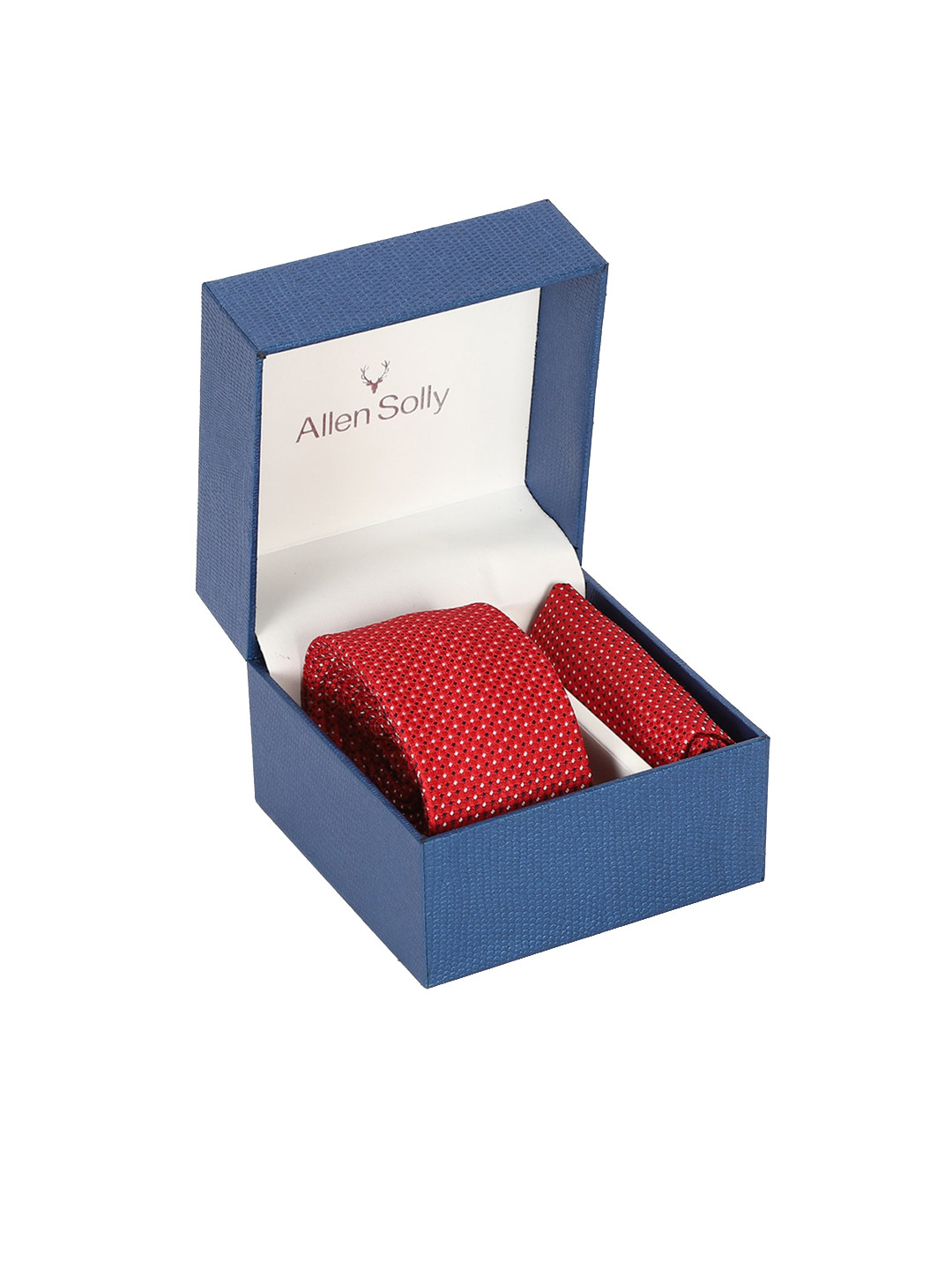 

Allen Solly Men Red & White Printed Accessory Gift Set