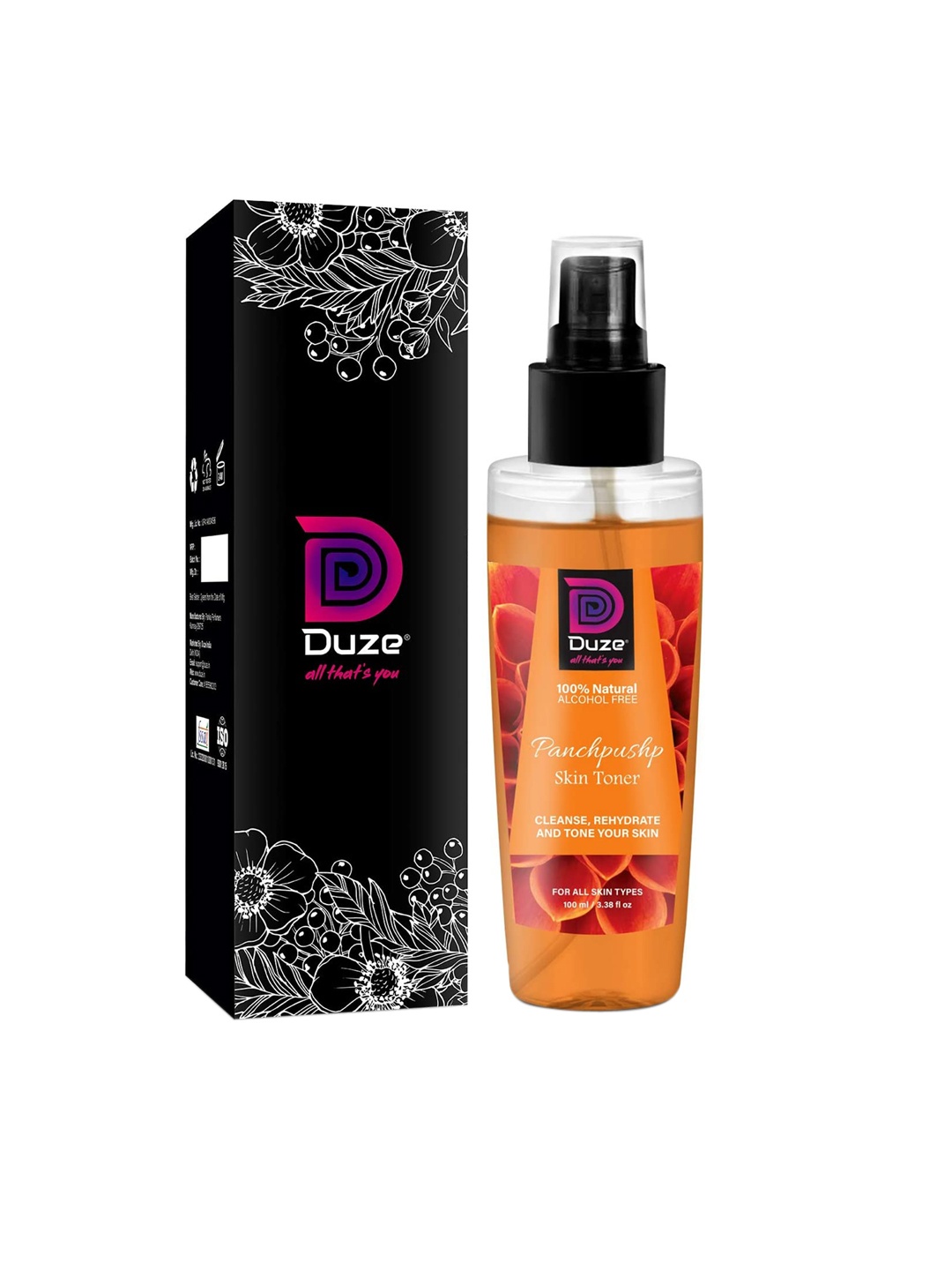 

Duze Unisex Panchpushp Skin Toner 100 ml, Black
