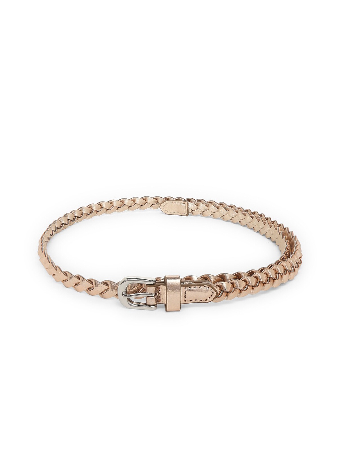 

Forever Glam by Pantaloons Women Rose Gold-Toned Braided Belt