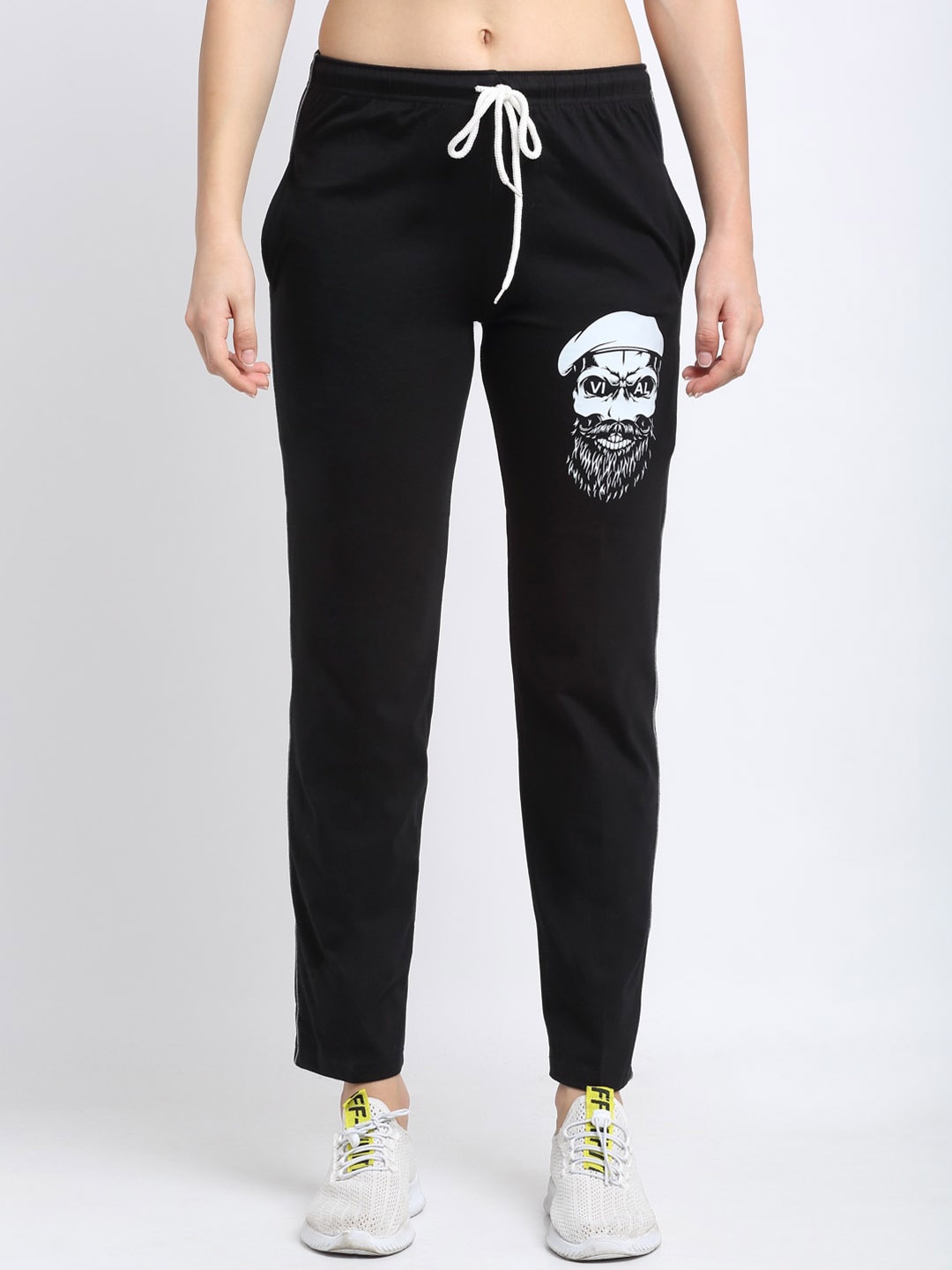 

VIMAL JONNEY Women Black Solid Track Pants