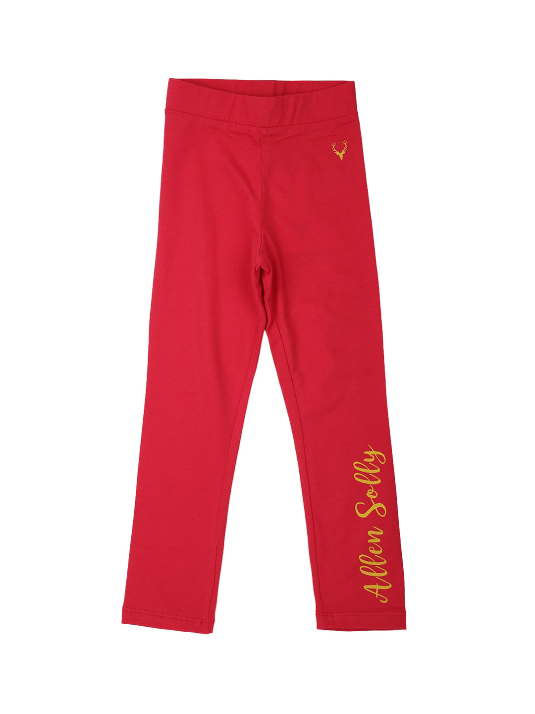 

Allen Solly Junior Girls Red Solid Ankle-Length Leggings