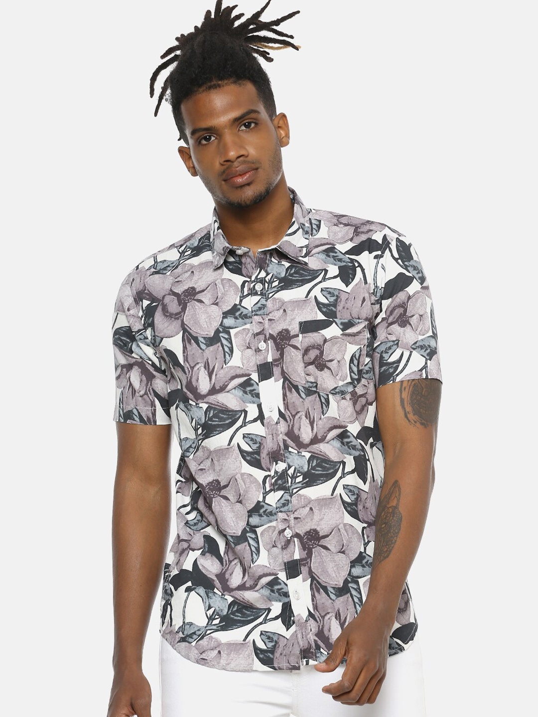 

Campus Sutra Men Multicoloured Regular Fit Printed Casual Shirt, Multi