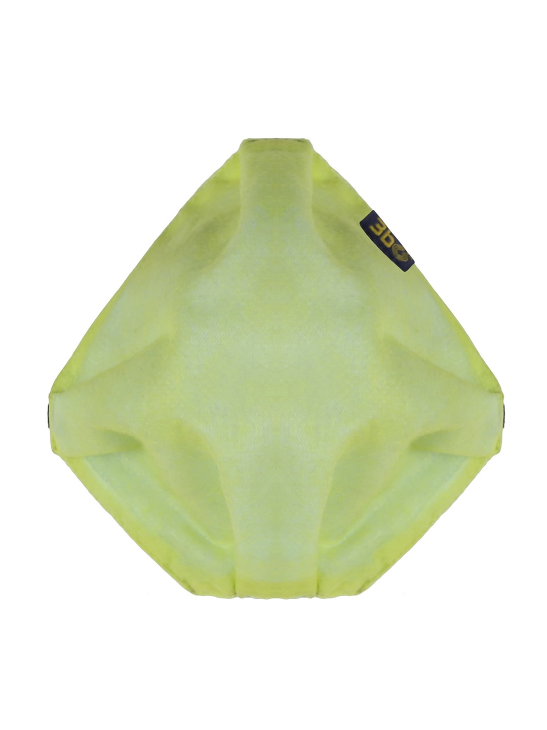 

3BO Women Pack Of 10 Yellow Solid Assorted 3-Ply Reusable Cotton Cloth Face Masks