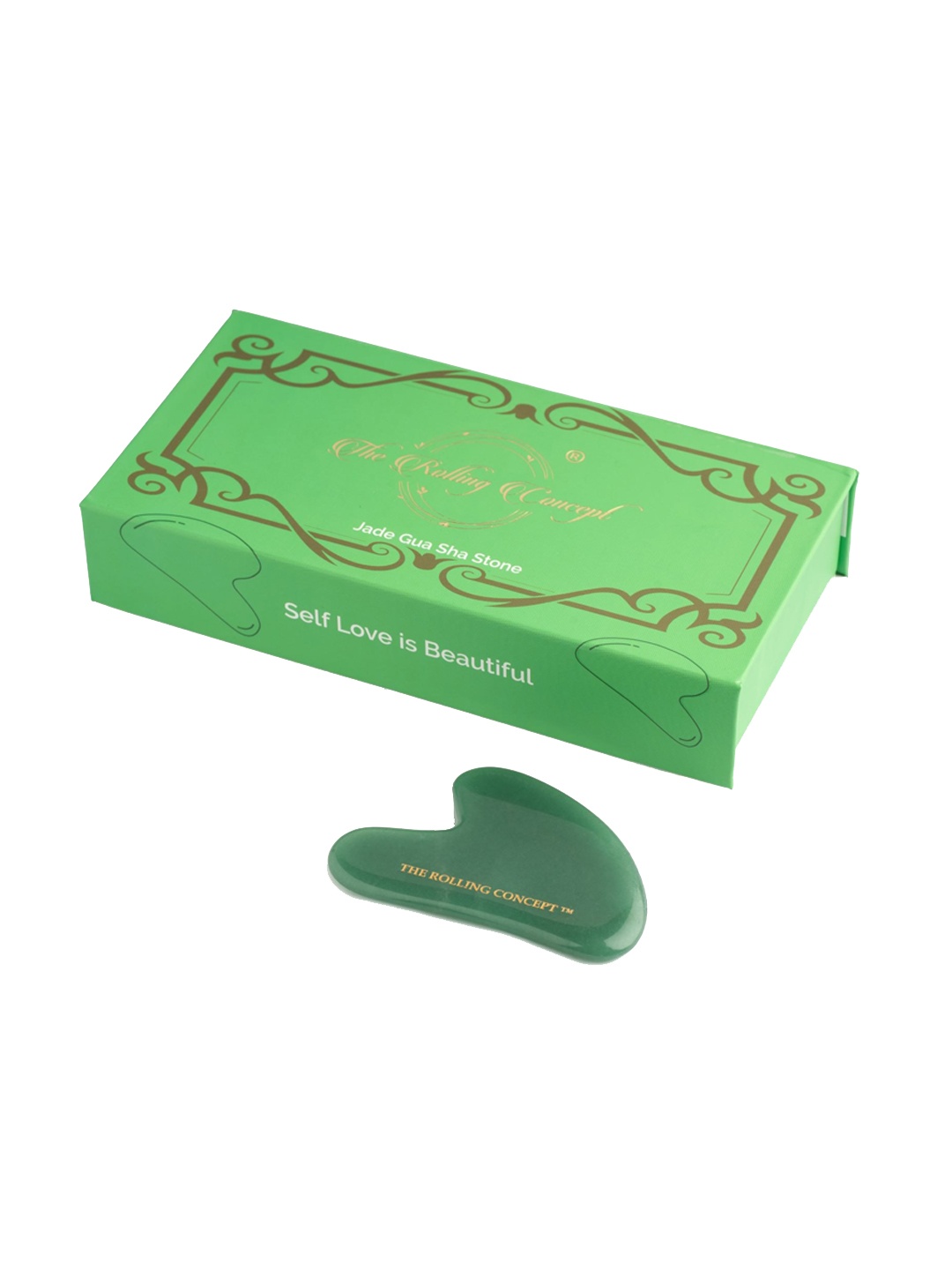 

The Rolling Concept Green Jade Gua Sha Stone