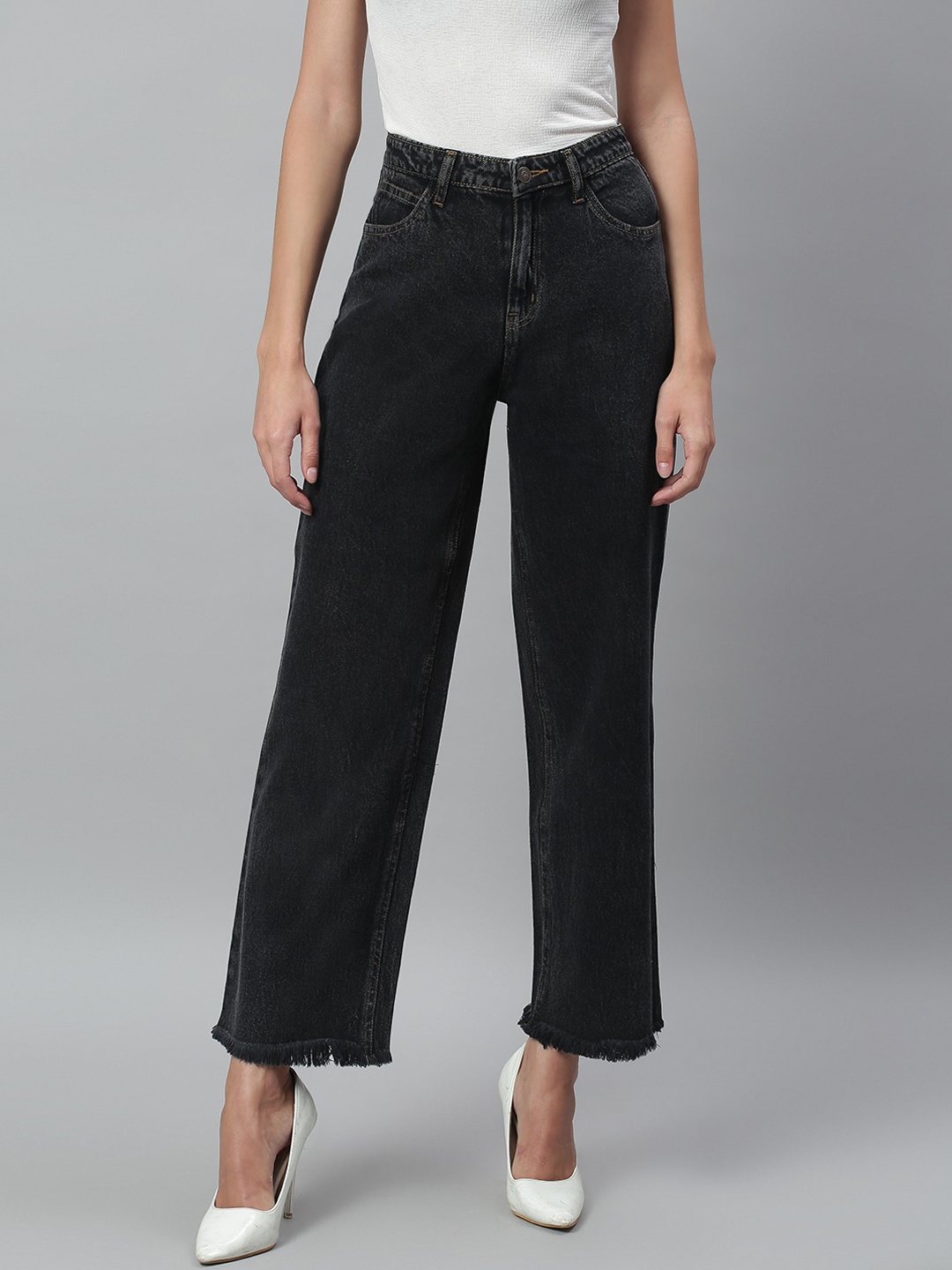 

Kotty Women Black Regular Fit Mid-Rise Clean Look Jeans