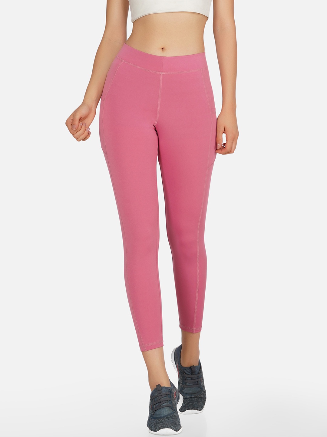

NEU LOOK FASHION Women Pink Solid Gym Tights