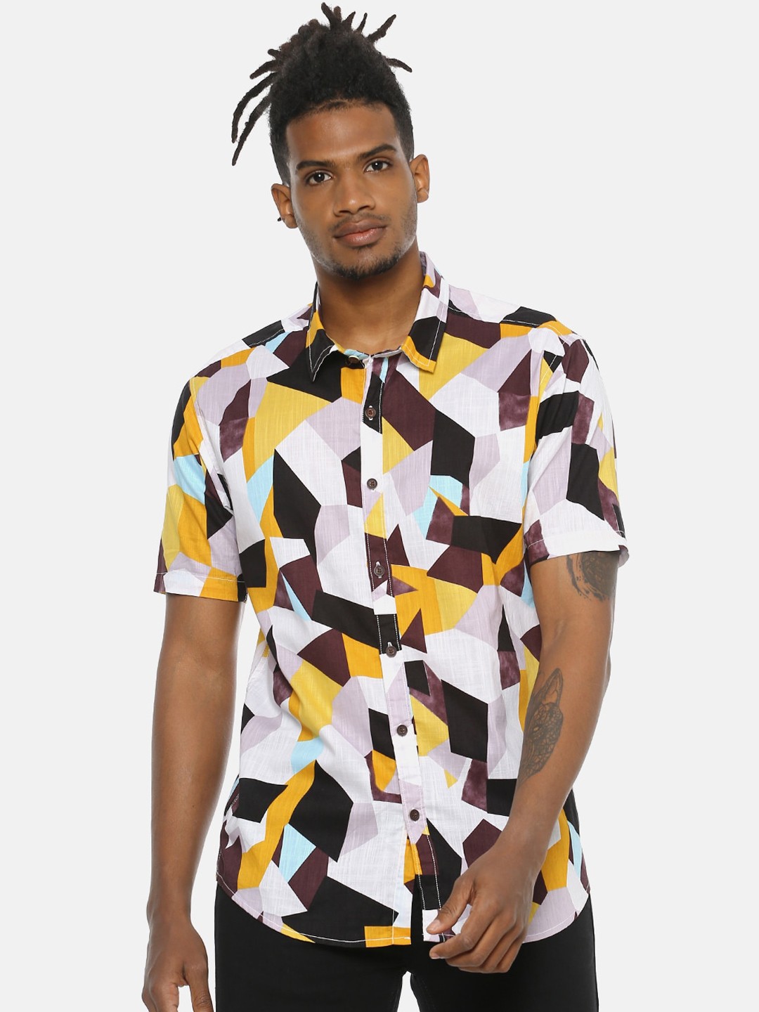 

Campus Sutra Men Multicoloured Regular Fit Printed Casual Shirt, Multi