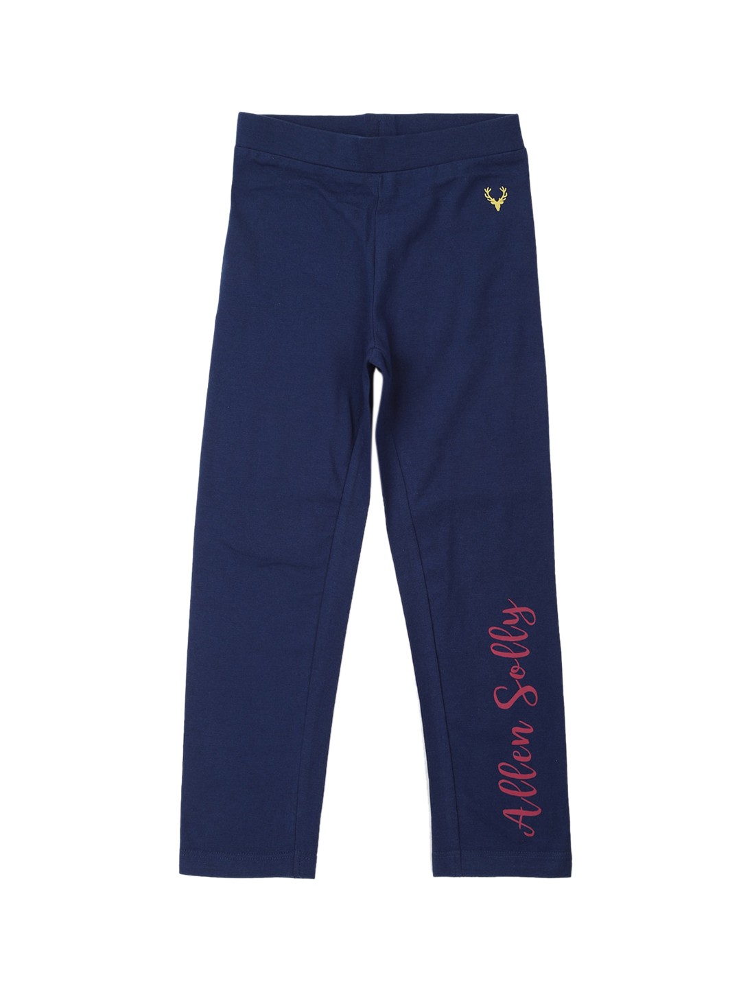 

Allen Solly Junior Girls Navy Blue Solid Ankle-Length Leggings
