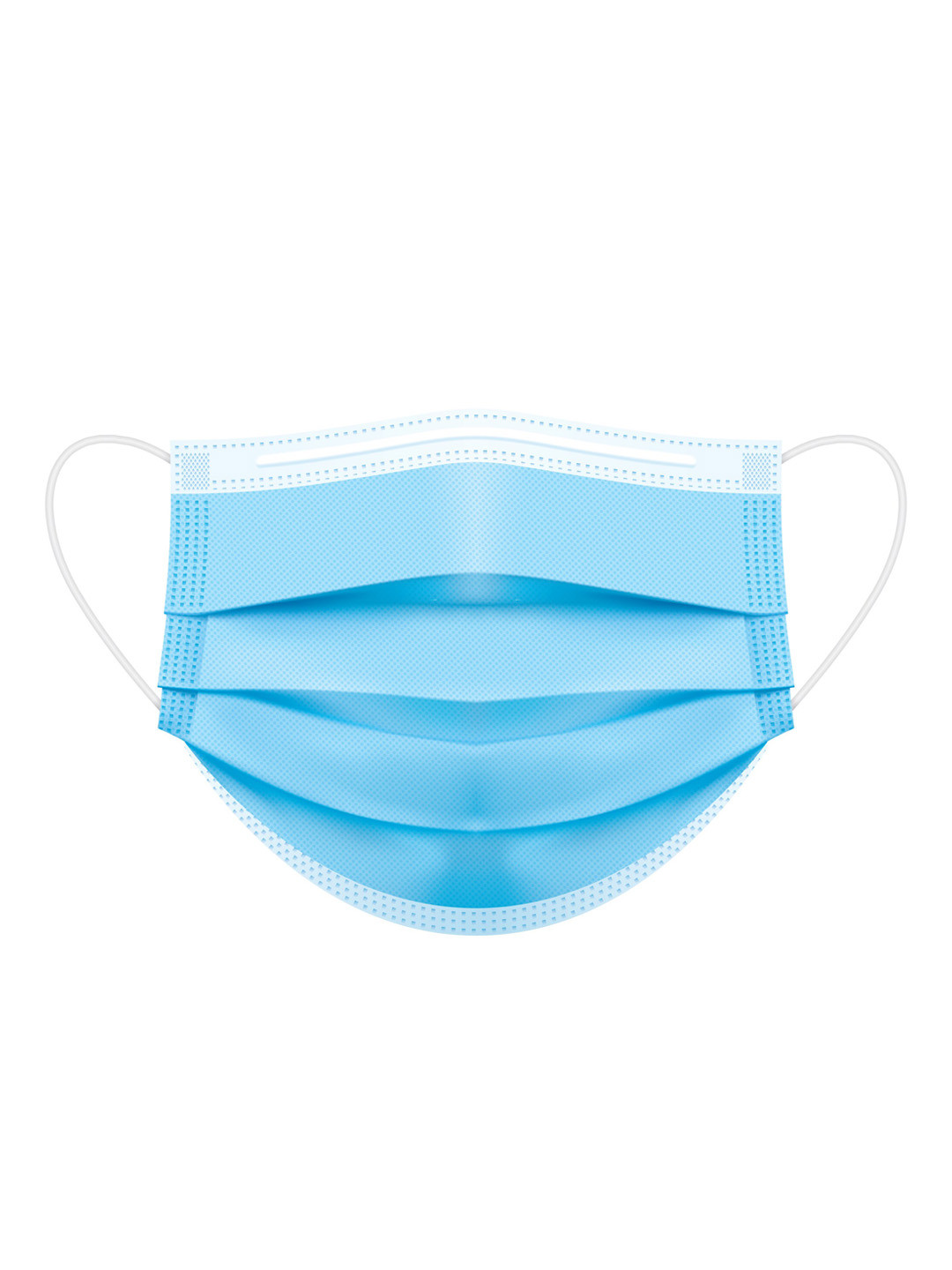 

HAMMER Unisex Pack of 100 Blue Solid 3-Ply Disposable Surgical Masks