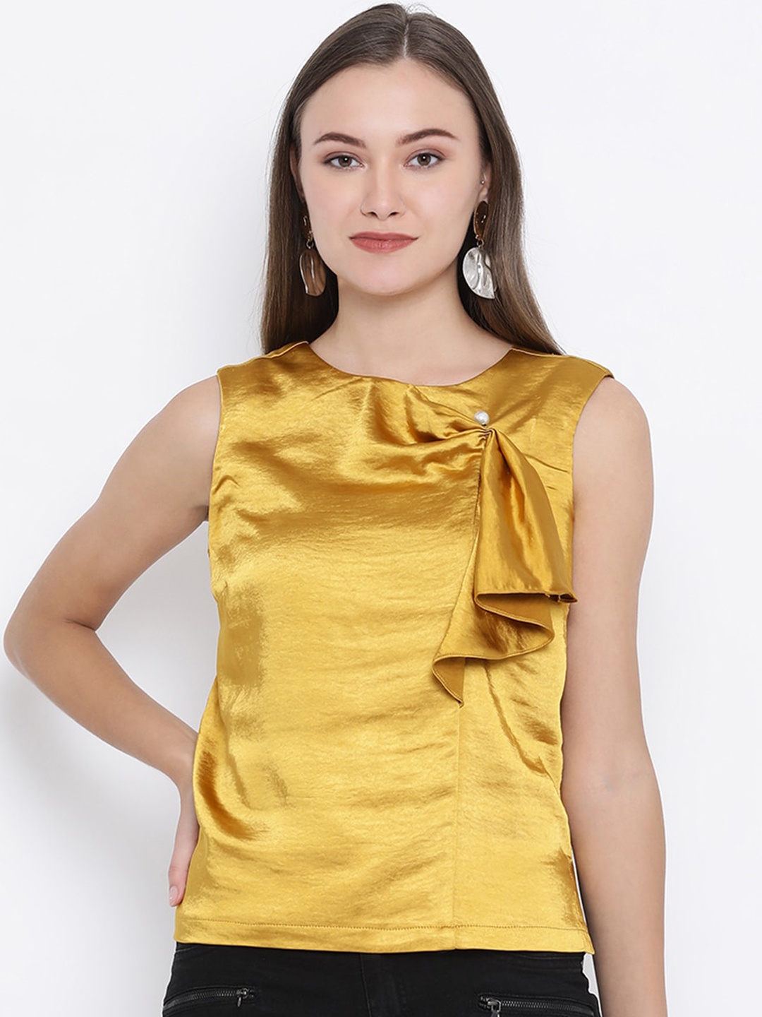 ZOELLA Mustard Yellow Regular Top