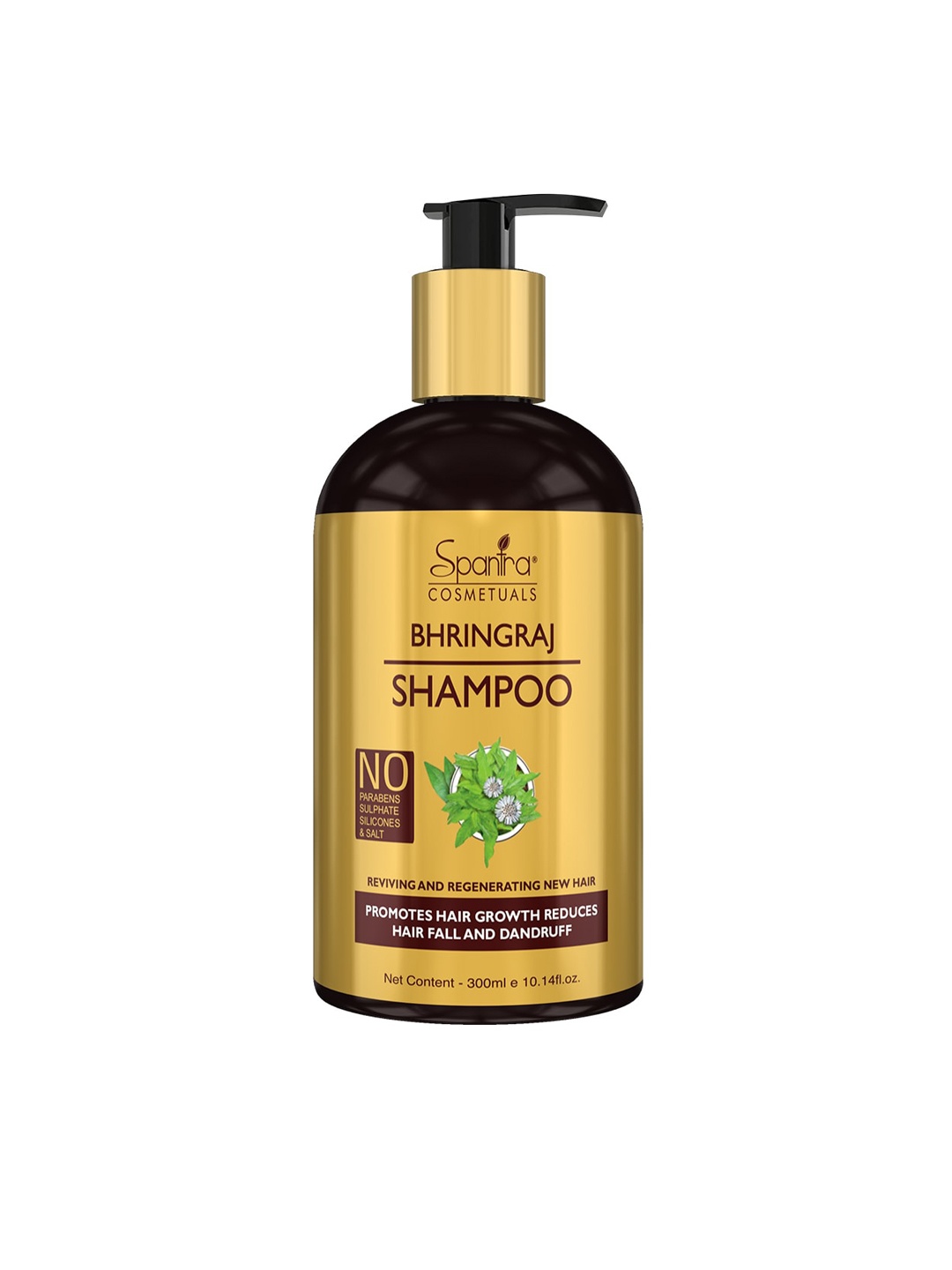 

Spantra Unisex Bhringraj Shampoo 300 ml, Gold