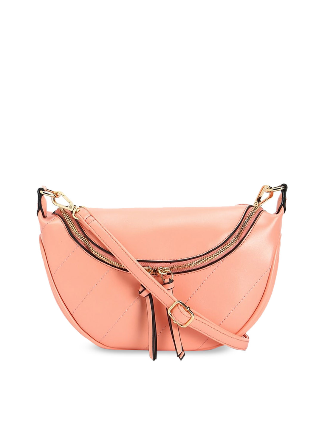 

FOREVER 21 Pink Solid Sling Bag