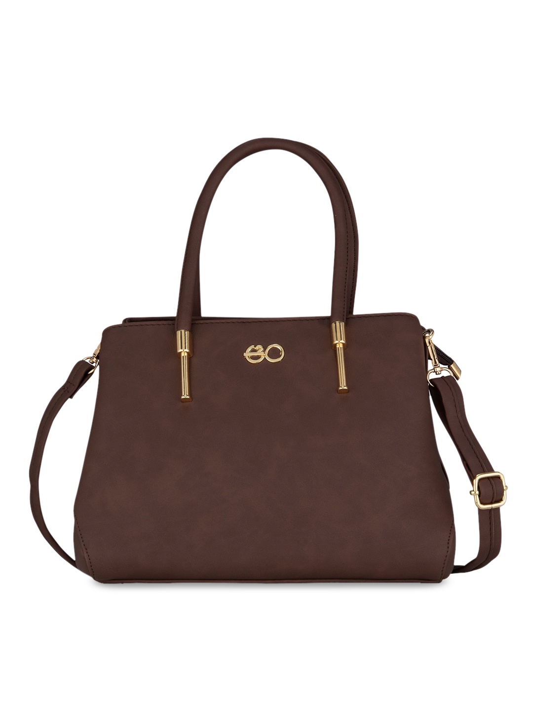 

E2O Brown Solid Handheld Bag