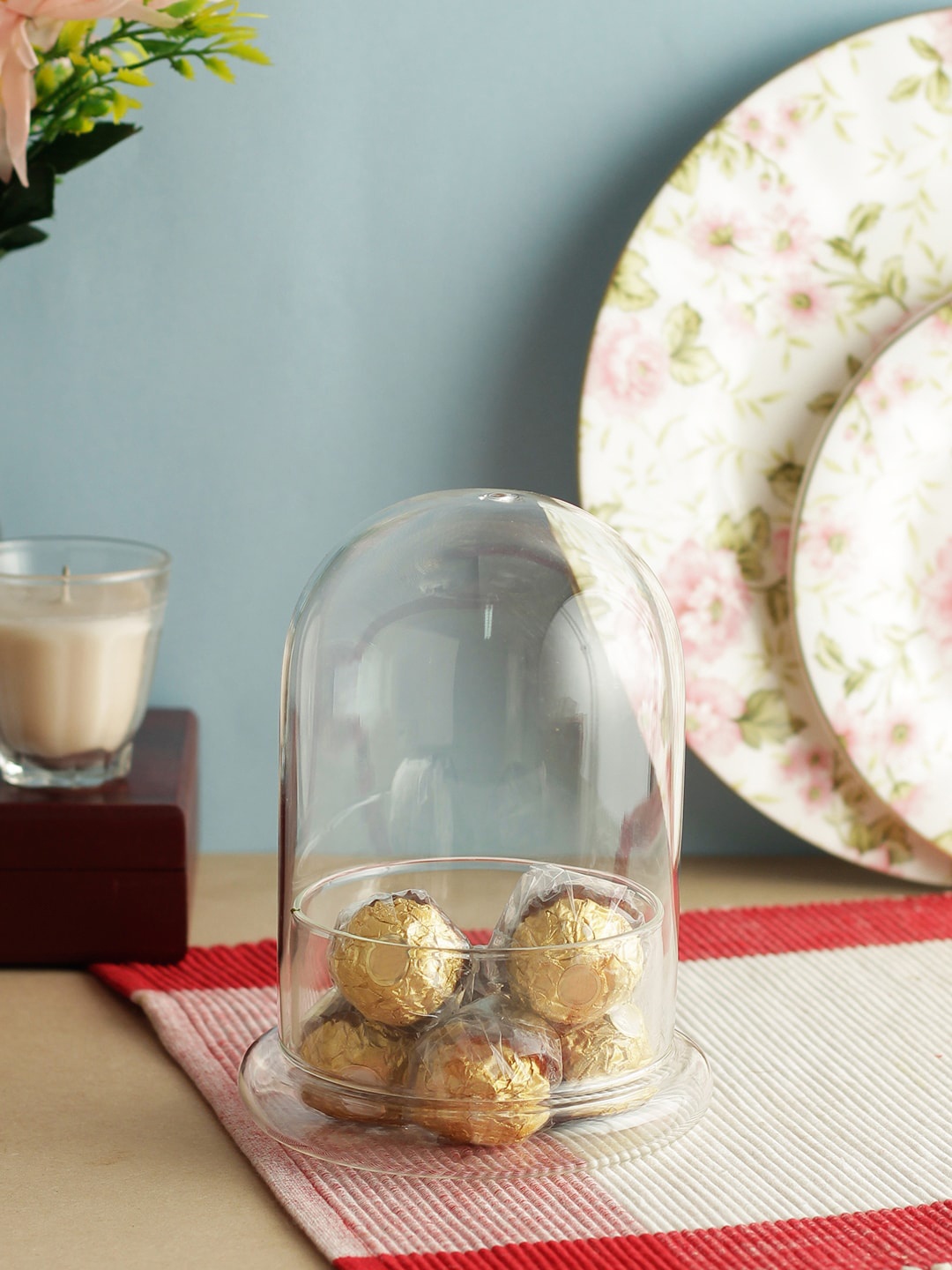 

INCRIZMA Transparent Solid Multipurpose Container with Dome