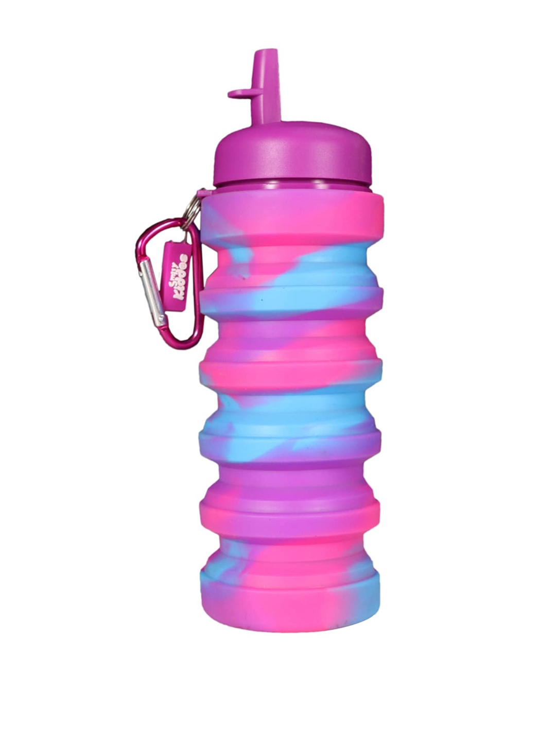 

Smily Kiddos Kids Purple & Pink Solid Silicone Expandable & Foldable Water Bottle