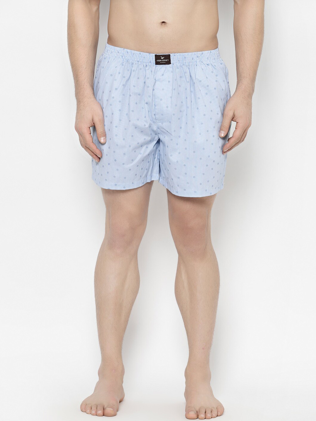 

cape canary Men Blue & Grey Printed Boxers-CCAMBXSTRIPEDOT
