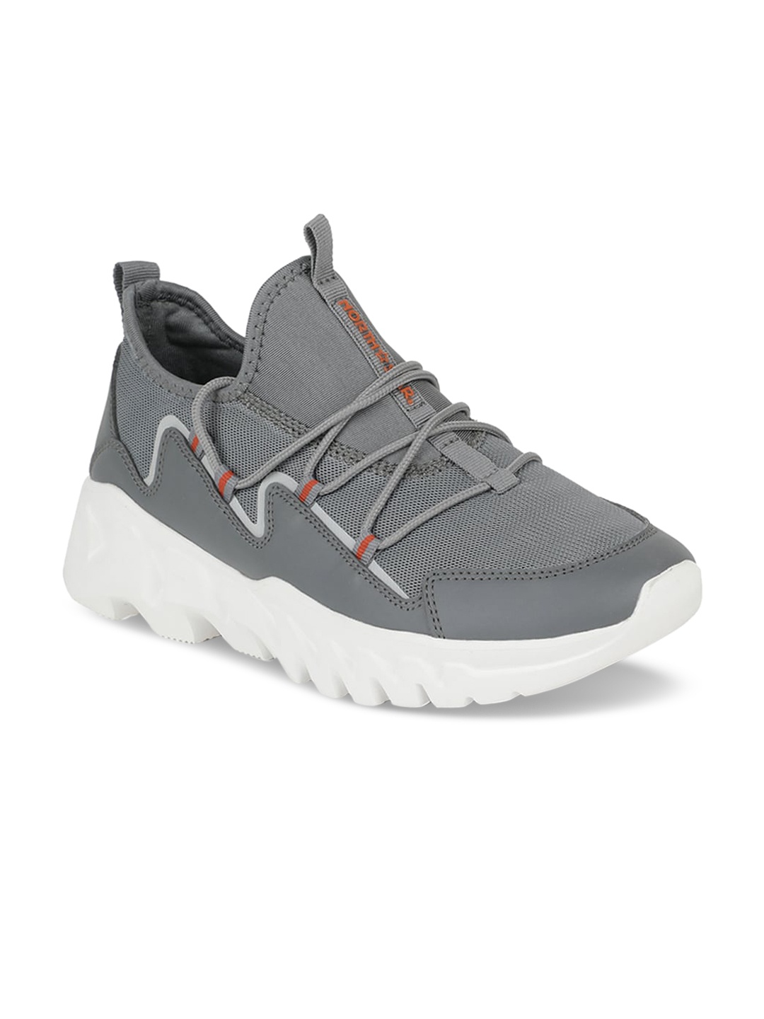 

North Star Men Grey Woven Design Sneakers