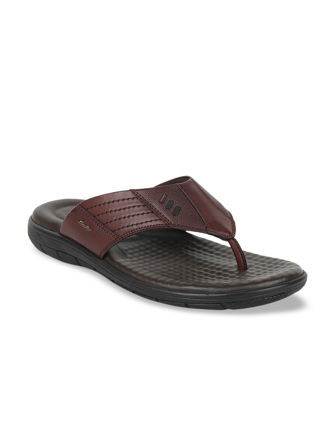 

Bata Men Maroon & Brown Comfort Sandals
