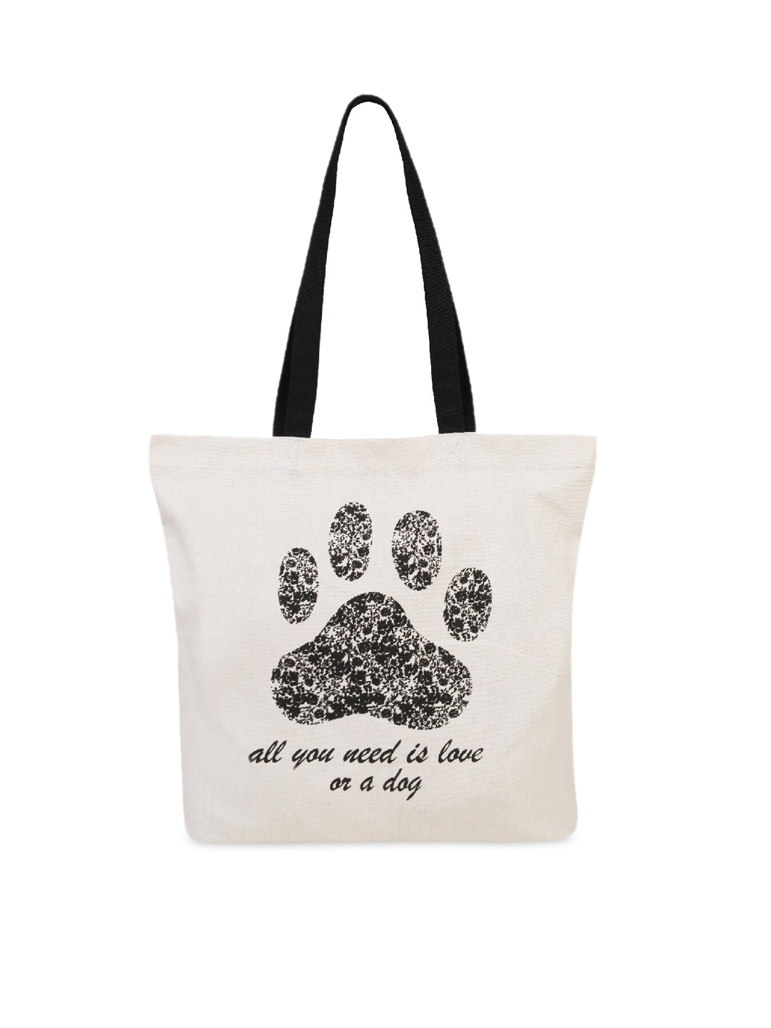 

Vivinkaa White Printed Tote Bag