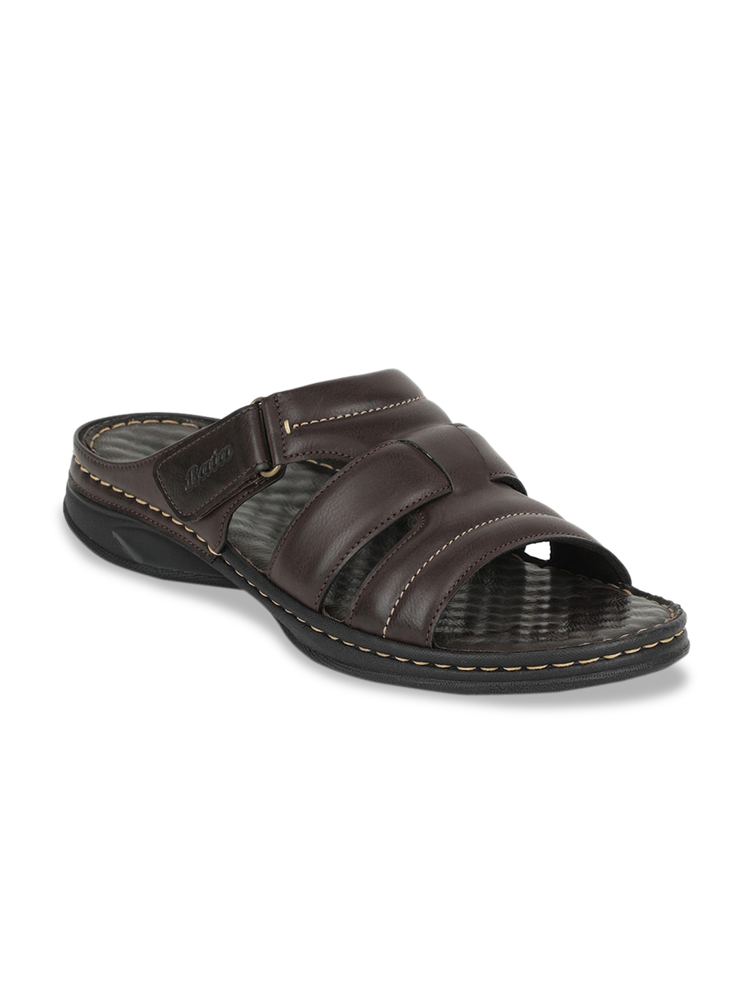 

Bata Men Brown Comfort Sandals