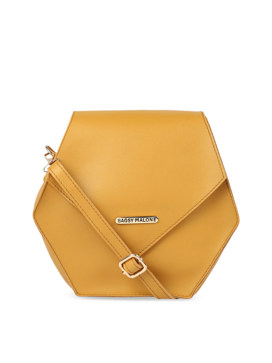 Bagsy Malone Mustard Solid Sling Bag
