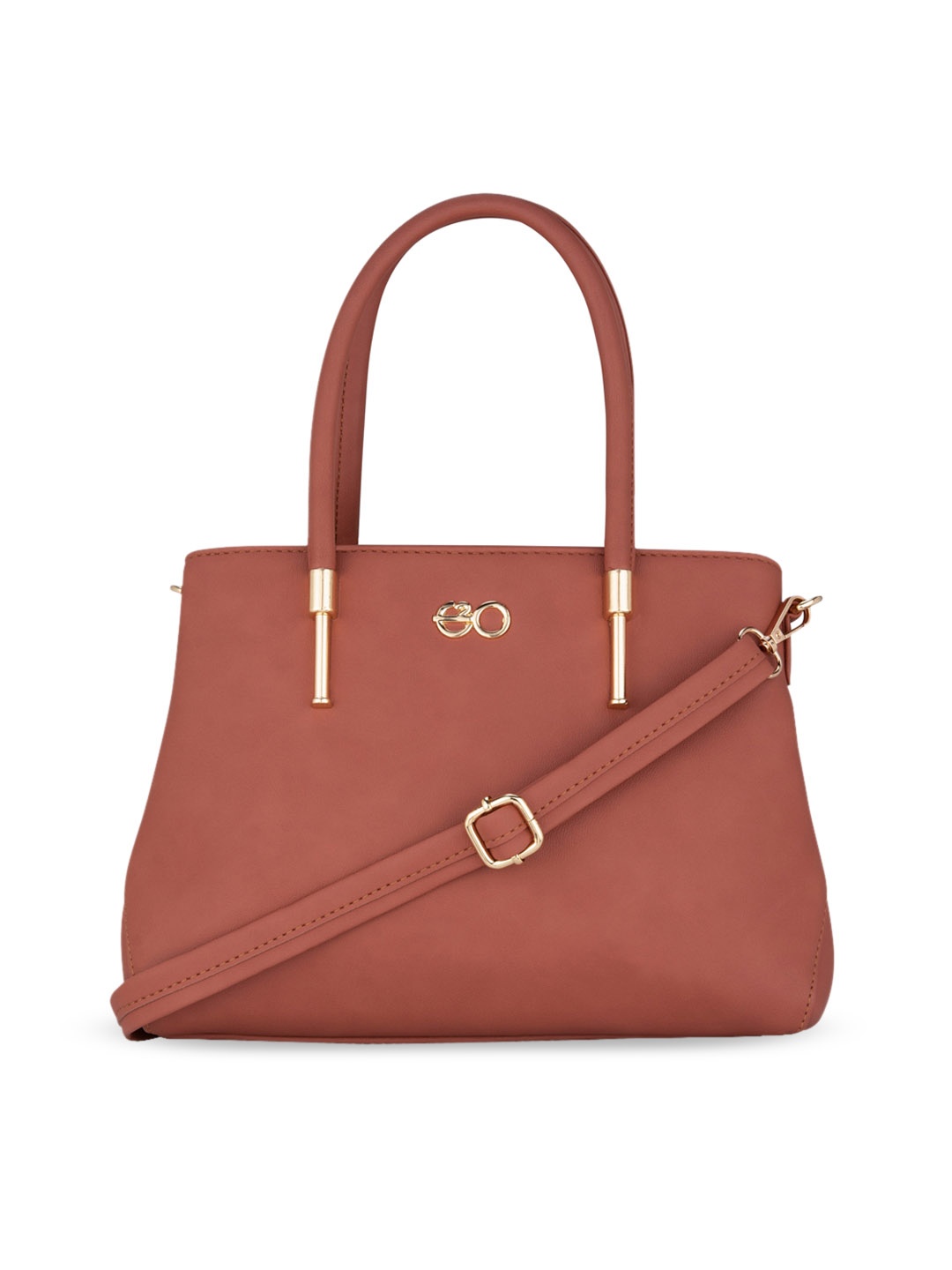 

E2O Tan Brown Solid Handheld Bag
