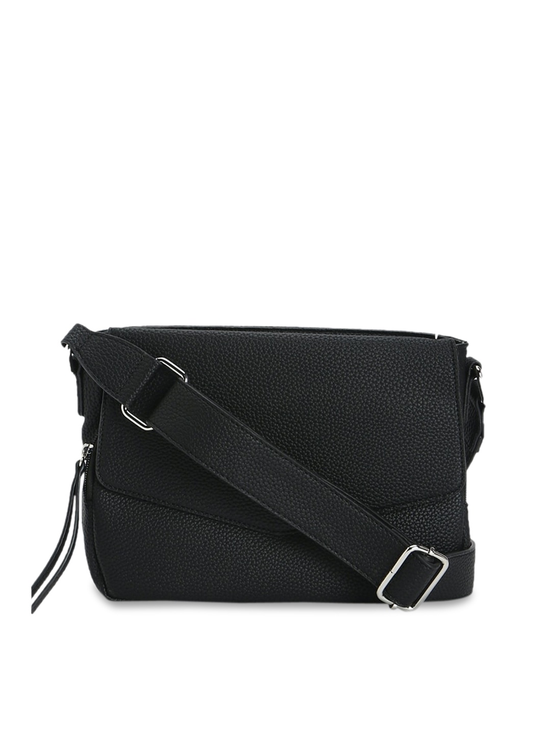 

FOREVER 21 Black Textured Sling Bag